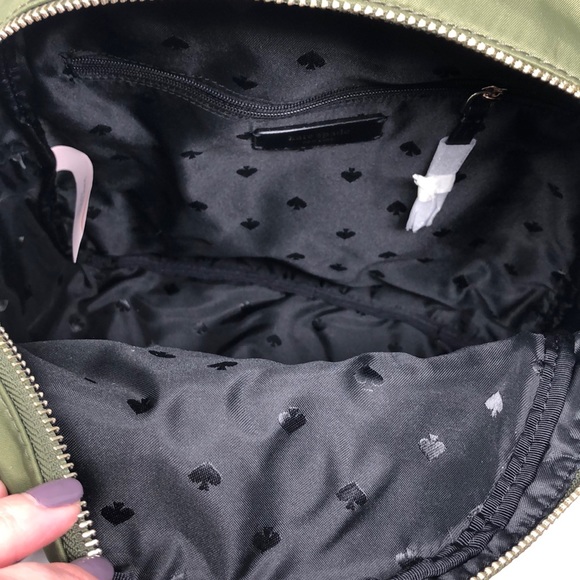 NWT Kate spade medium nylon backpack green - Picture 5 of 6